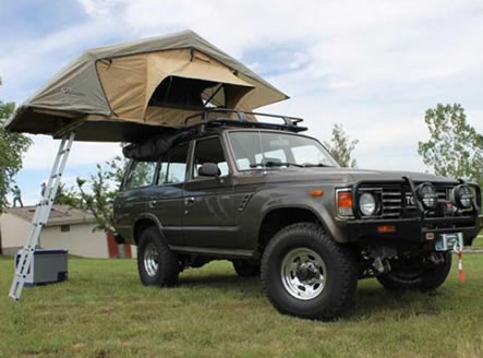Land Cruiser with Rooftop tent for self drive in Uganda